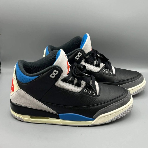 Jordan Other - Nike Air Jordan 3 Retro Rare Air Shoes Men Size 8.5 Black Chile Red IB8967-004